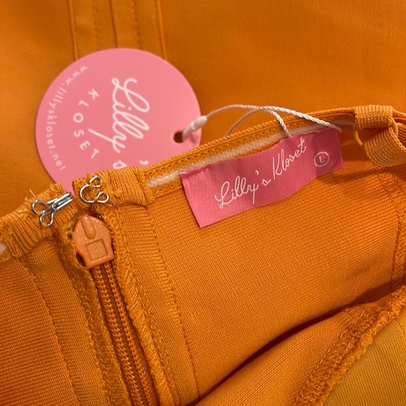 Lilly’s Kloset Orange Bondage Dress - Picture 4 of 6